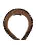 Fendi Zucca FF Headband, &pound;210, Accessories, Brown, Shearling, Back view